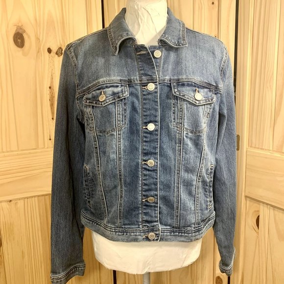 Womens Denim Jacket By Maurices Medium 